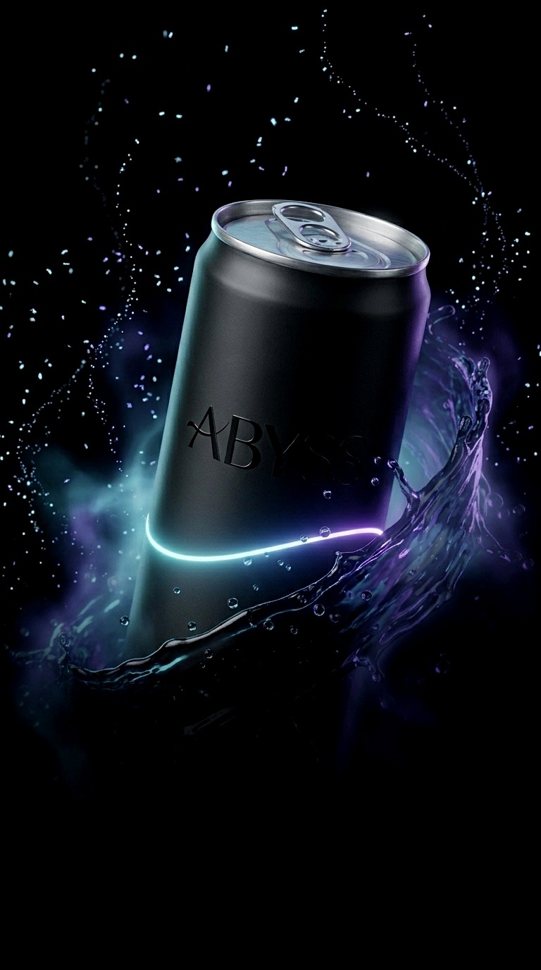 ABYSS can, angled view