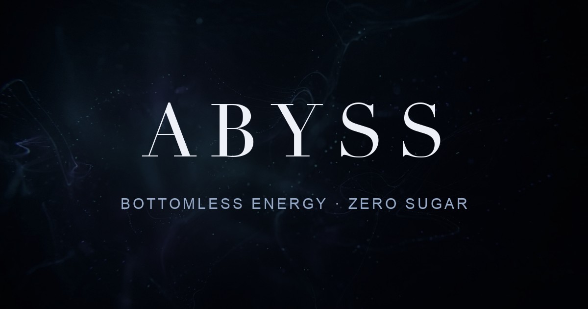 Abyss Bottomless Energy Drink